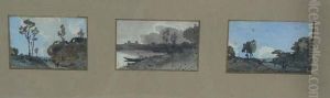 Paysages Animes, Paysage Lacustre by Henri-Joseph Harpignies