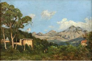 Personnages Dans Lescollines De L'arriere Pays De Menton