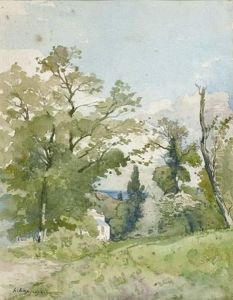 Maison Dans Les Arbres by Henri-Joseph Harpignies