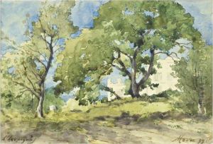 Vue De Menton by Henri-Joseph Harpignies