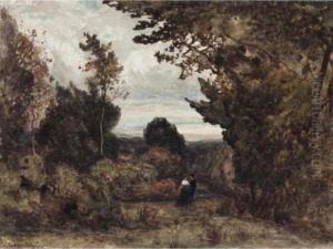 Figures In A Woodland