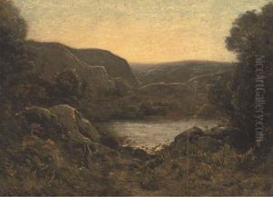 Before The Lake At Dusk by Henri-Joseph Harpignies