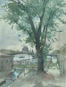 La Seine Vers Le Louvre