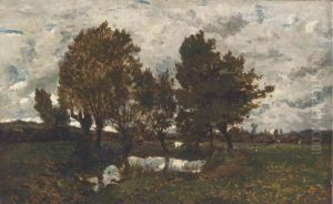 Paysage Pres D'un Village by Henri-Joseph Harpignies