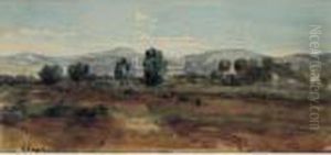 View Of Paestum by Henri-Joseph Harpignies