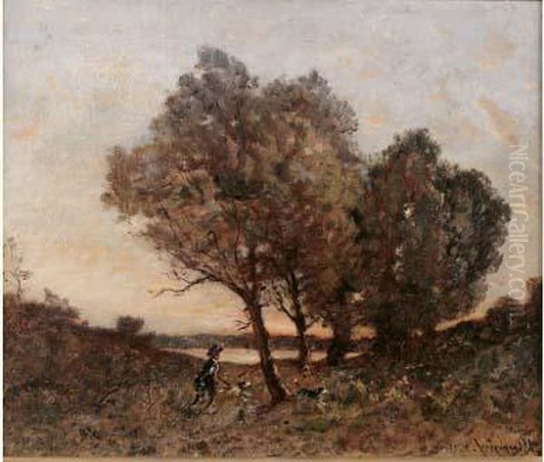 Chasseur Et Ses Chiens - view 1