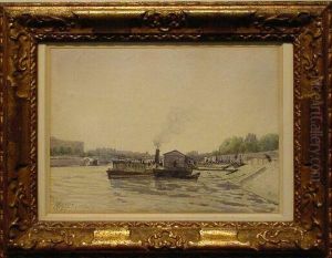 Vue De La Seine by Henri-Joseph Harpignies