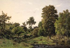 Paysage Pres De St. Prive by Henri-Joseph Harpignies