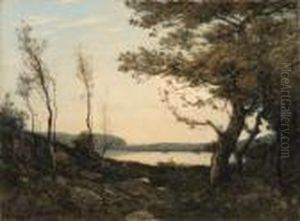 Landscape With Lake by Henri-Joseph Harpignies