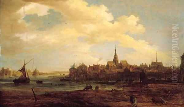A view of a town by a river - view 1