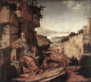 St Jerome c. 1500 by Bartolomeo Montagna