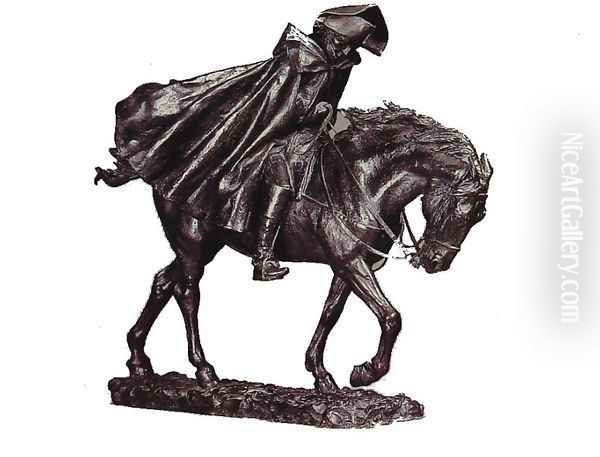 Marshal Ney on Horseback Fighting the Wind - view 1