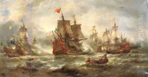 The raging battle by Francois Etienne Musin