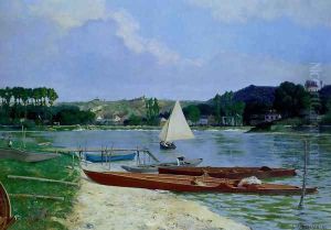 Canotiers Sur La Seine by Lucien Marchais