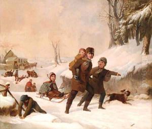 Playing in the Snow by Tompkins Harrison Matteson