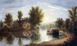 Canal Scene, Susquehanna River by William Rickarby Miller