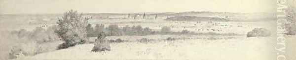 Distant view of Oxford from Hinksey - view 1