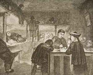 A Chinese Opium den in San Francisco during the 1870s 1880 by Reverend Samuel Manning