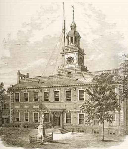 County Court House or Independence Hall Philadelphia Pennsylvania 1880 - view 1