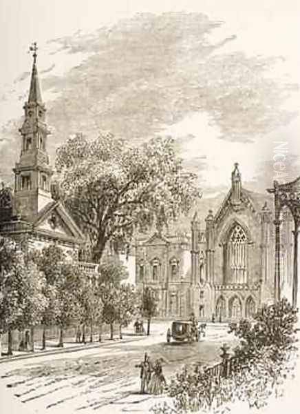 St Marks Church in-the-Bowery New York 1880 - view 1