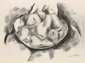 Dish Of Apples And Pears