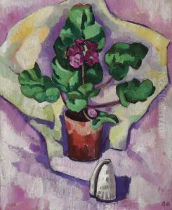 Still Life, Geraniums by Marsden Hartley
