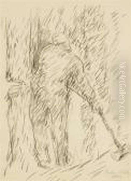 ''man Chopping Tree #2'' - view 1