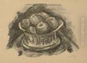 Apples In Basket (university Of Kansas Museum 8) by Marsden Hartley