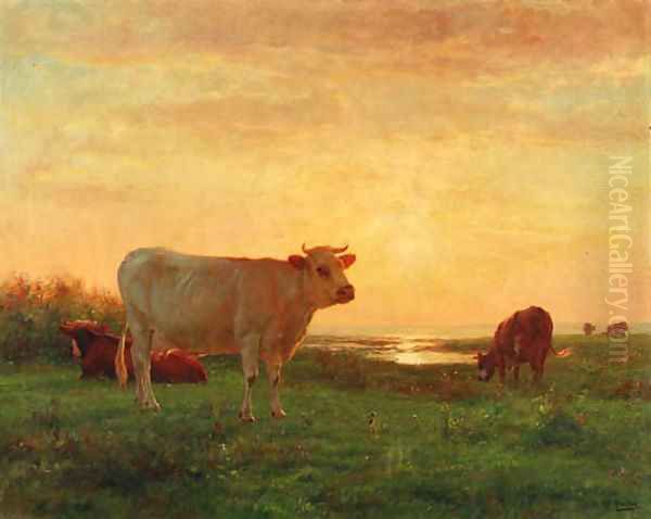 Dusk over the pasture - view 1