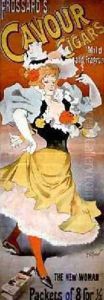 Poster advertising Frossards Cavour Cigars by Henri Georges Jean Isidore Meunier