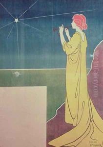 Poster for the Isaye Quartet by Henri Georges Jean Isidore Meunier