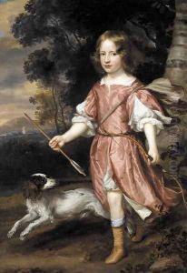 Portrait of the son of a nobleman as Cupid by Jan Mytens