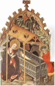 Birth of Jesus 1400-50 by Ramon de Mur
