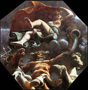 Zephyr Blowing Psyche over the Sea c.1527 Zephyr Blowing Psyche over the Sea c.1527