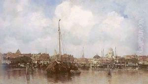 Dutch Town on the Edge of the Sea 1883 by Jacob Henricus Maris