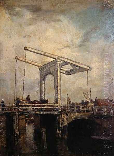 A Drawbridge in a Dutch Town 1875 - view 1