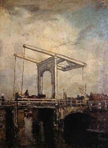 A Drawbridge in a Dutch Town 1875