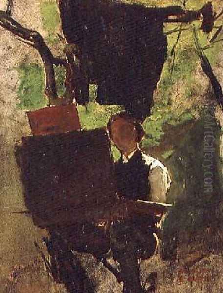 Artist at work - view 1
