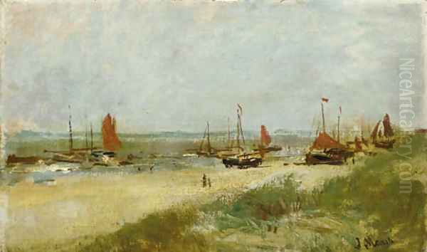 Bomschuiten on the beach - view 1