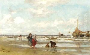 Shore at Scheveningen by Jacob Henricus Maris