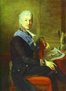 Portrait Of Count Alexander Stroganoff The President Of The Academy Of Arts (1800-1811) 1804 by Jean-Laurent Mosnier