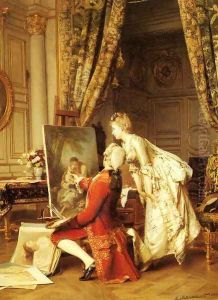 The Artist and his Admirer by Emile Pierre Metzmacher