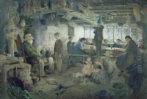 The Strict School Master 1868 by William Muckley