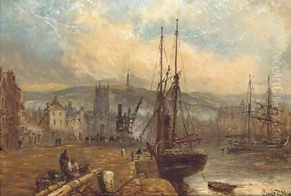 A view of Ramsay Harbour, with the Albert Tower beyond - view 1