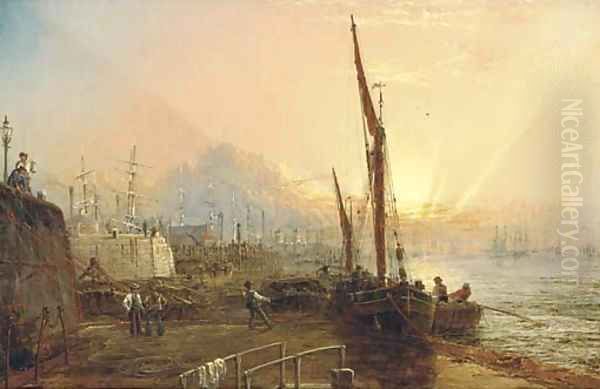 Looking down the Thames from the Blackwall landing stage - view 1