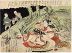 Une Planche De La Serie De La Shunga Mane-emon