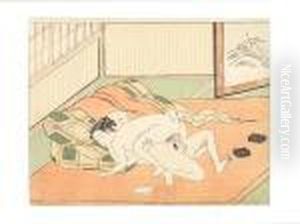 A Naked Couple Making
Love Beside A Folded Mattress by Suzuki Harunobu