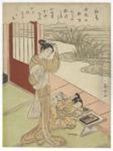 Kakitsubata by Suzuki Harunobu