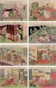 Furyu Enshoku Maneemon (fashionable Lusty Maneemon) by Suzuki Harunobu