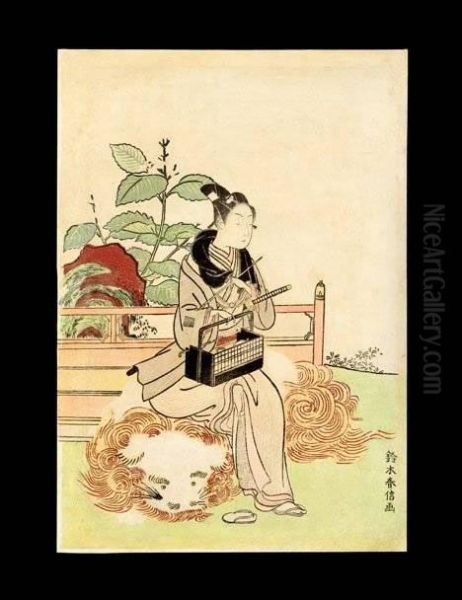 Man Seated On A Shi Shi - view 1